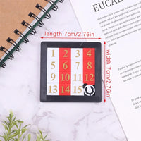 Early Educational Math Toy Developing for Children Plastic 1-15 Number Puzzles Kids Toy Sliding Puzzle Toy 15 Tiles Logics Game Quick Pick Grocers