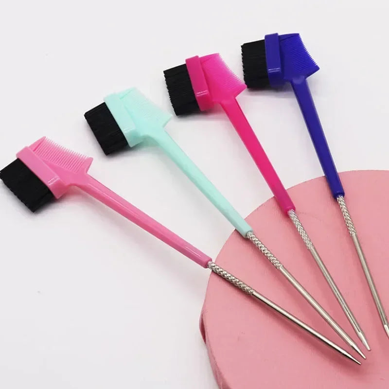 Baby Care Hair Edge Brush Comb Double Sided 3 in 1 Edge Control Brush for Baby Hair Salon Hair Care Comb Brushes Beauty Tools Purest Peak