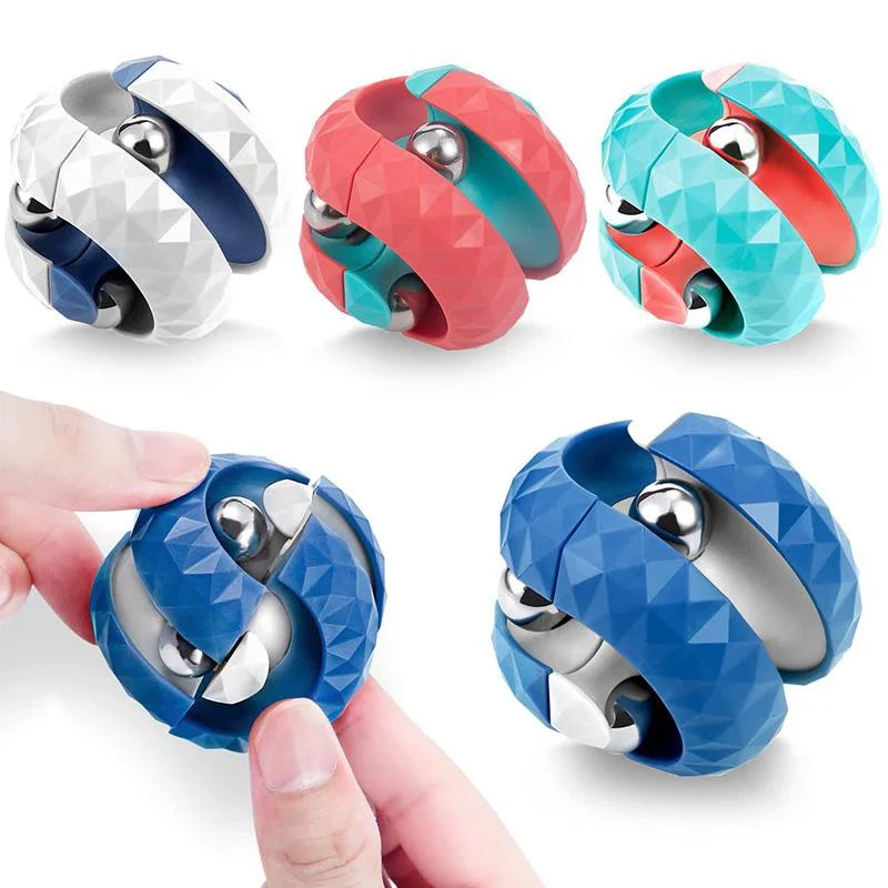 Orbit Ball Toy, Fidget Cubes Top Spinning Toy, as Stress Relief Gifts & Creative Decompression Toys, Puzzle Games for Kids Econic Blanks