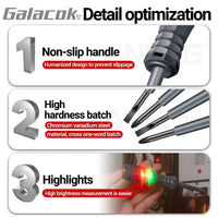 Multifunctional Electrician Test Screwdriver AC Non-contact Induction Test Pen Voltage Tester 70-600V Red Green Induction Lights Quick Pick Grocers
