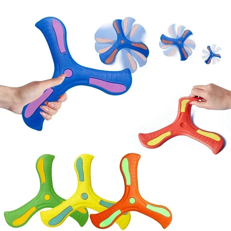 Soft Three-Leaf Boomerang Toy for Kids & Adults – Safe Outdoor Flying Game Econic Blanks