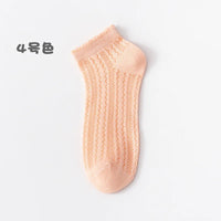 Fashionable Summer Soft Short Socks for Women Thin Mesh Sock Breathable Feature Sweet Hollow Out Design White Lace Ankle Socks Quick Pick Grocers