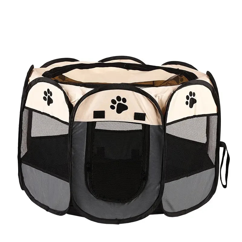 Portable Foldable Pet Tent Kennel Octagonal Fence Puppy Shelter Easy To Use Outdoor Easy Operation Large Dog Cages Cat Fences Quick Pick Grocers
