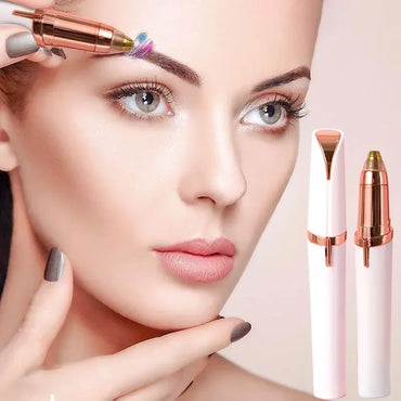 1pc Electric Eyebrow Trimming Tool For Beginners Automatic Electric Eyebrow Trimmer Nose Hair Shaving Brush Scraper Battery Ver Quick Pick Grocers