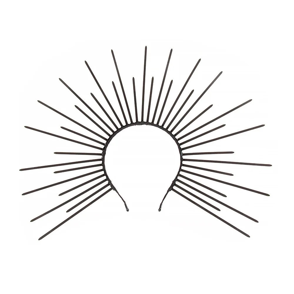 Fashion Sun God  Headband Star Gold COSPLAY Hair Hoop Moon The  of the Virgin Mary Halloween Headband Halloween Headwear Quick Pick Grocers
