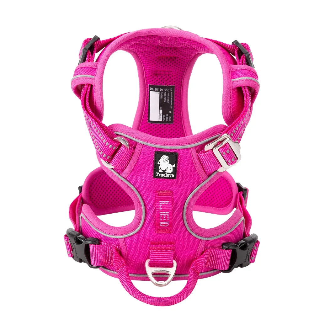 TRUE LOVE Pet Harness No Pull Nylon Reflective Dog Harness Adjustable Comfortable Control Step-in Brilliant Truelove TLH5654 Quick Pick Grocers
