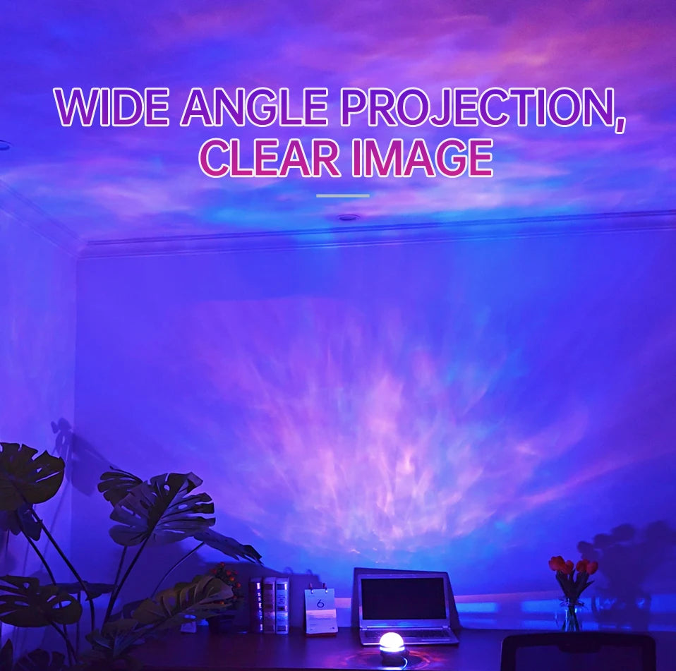 LED NightLights Galaxy Projector Remote Control 5V USB Rechargeable Starry Sky Lamp DMX Sound Active 7 Modes for Kids Room Decor Econic Blanks