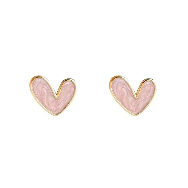 New Fashion love Heart Pearl Earrings for Women Sweet Elegant Temperament Drop Earring Trend Jewelry Accessories Econic Blanks