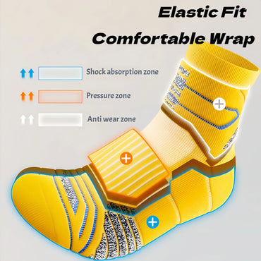 Professional Marathon Running Socks Men Thick Towel Bottom Sports Cycling Basketball Socks Odor Prevention Sweat Absorption Quick Pick Grocers
