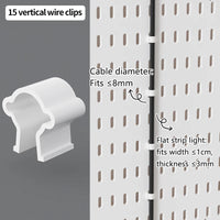 Home Study Storage Pegboard: Suitable for Displaying Figurines, Desk-Top Standing & Clip-On Storage for Furniture Items Quick Pick Grocers