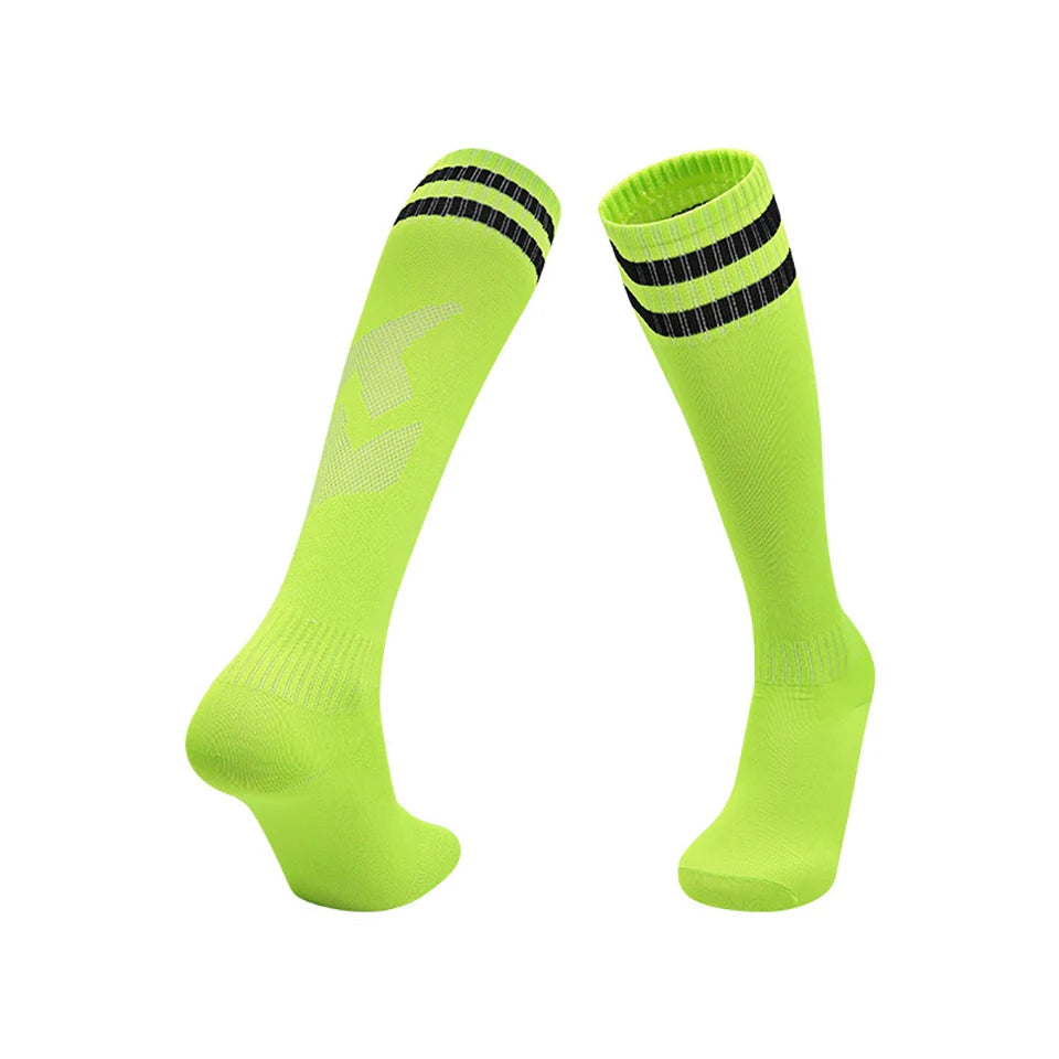 Loogdeel Football Socks Long Tube Knee Cotton Adults Children Legging Stockings Non-slip Soccer Baseball Running Sports Socks Quick Pick Grocers