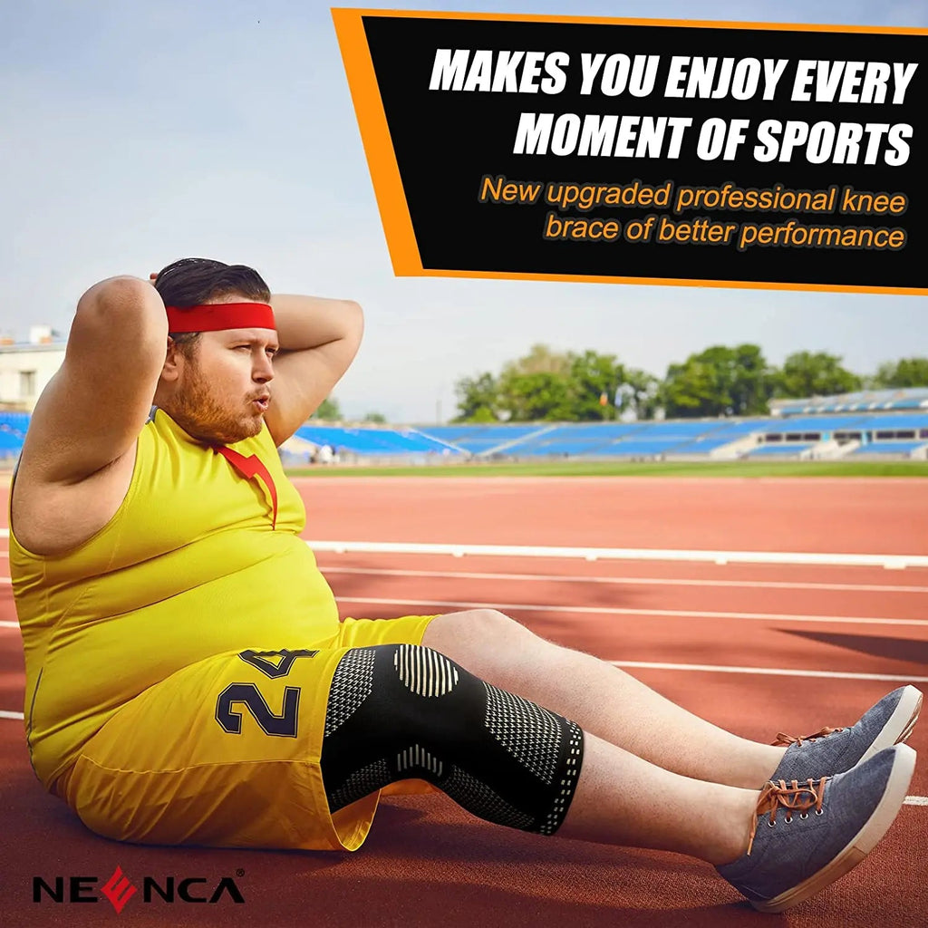 NEENCA Copper Knee Brace Knee Support with Patella Gel Pad &Side Stabilizers for Knee Pain Sport Arthritis ACL Joint Pain Relief Quick Pick Grocers
