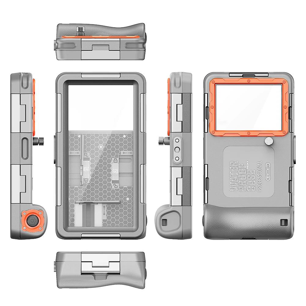 Multi-functional, durable, waterproof, 15m/50ft, universal 6.9 inch waterproof phone case, IP68, professional diving photography Quick Pick Grocers