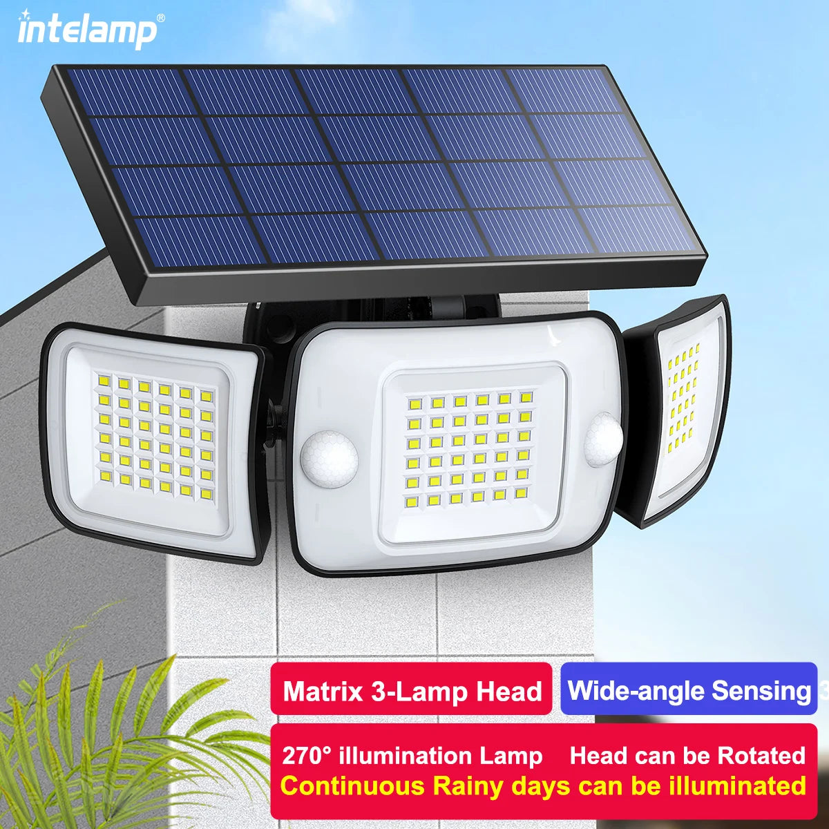 Solar Lights Outdoor with 3 Modes Motion Sensor Super Bright Wall Lamp IP65 Waterproof Street Light for Garden Yard Path Garage Quick Pick Grocers