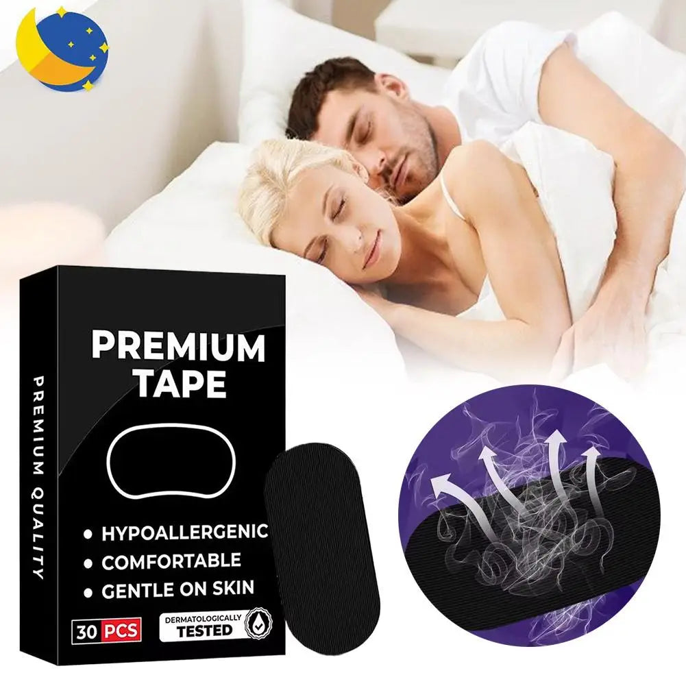 Anti Snoring Sleep Mouth Tape, Best Breathing Nasal Strips Medical Grade Improved Sleeping Snoring Relief Purest Peak