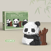 Creative DIY Assemable Animal Cute MINI Chinese Style Animal Panda Building Block Educational Boy Toys For Children Model Bricks Purest Peak Salt
