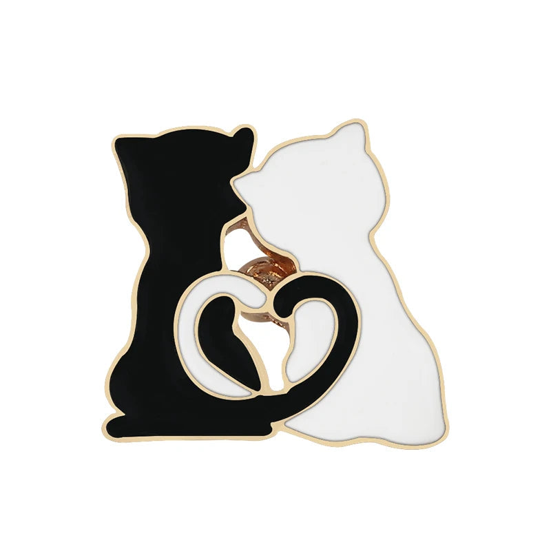 20 Styles Cute Cats collection Enamel Pins Dried Fish Bag Brooch Cartoon Animal Badges Denim Lapel Jewelry Gift for Kids Friends Quick Pick Grocers