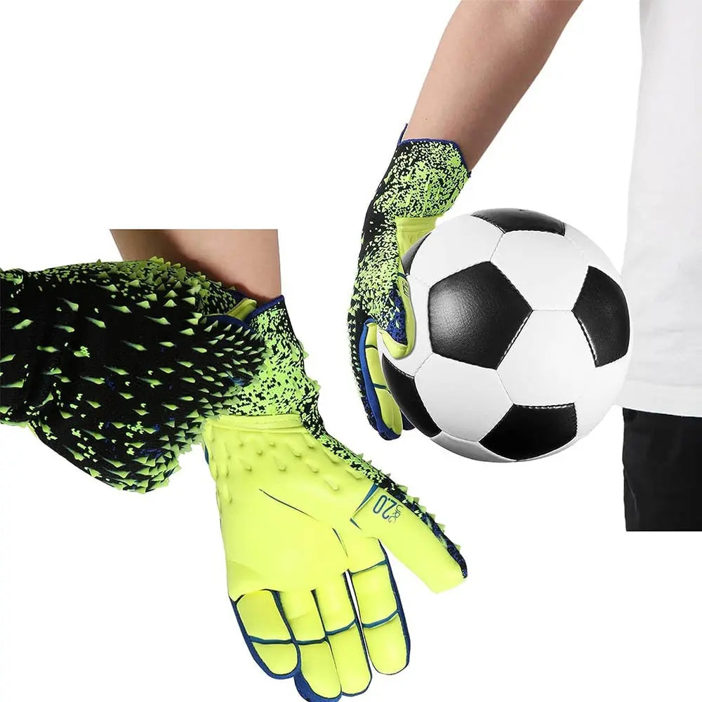 Goalkeeper Gloves Strong Grip for Soccer Goalie Goalkeeper Gloves with Size 6/7/8/9/10 Football Gloves for Kids Youth and Adult Quick Pick Grocers