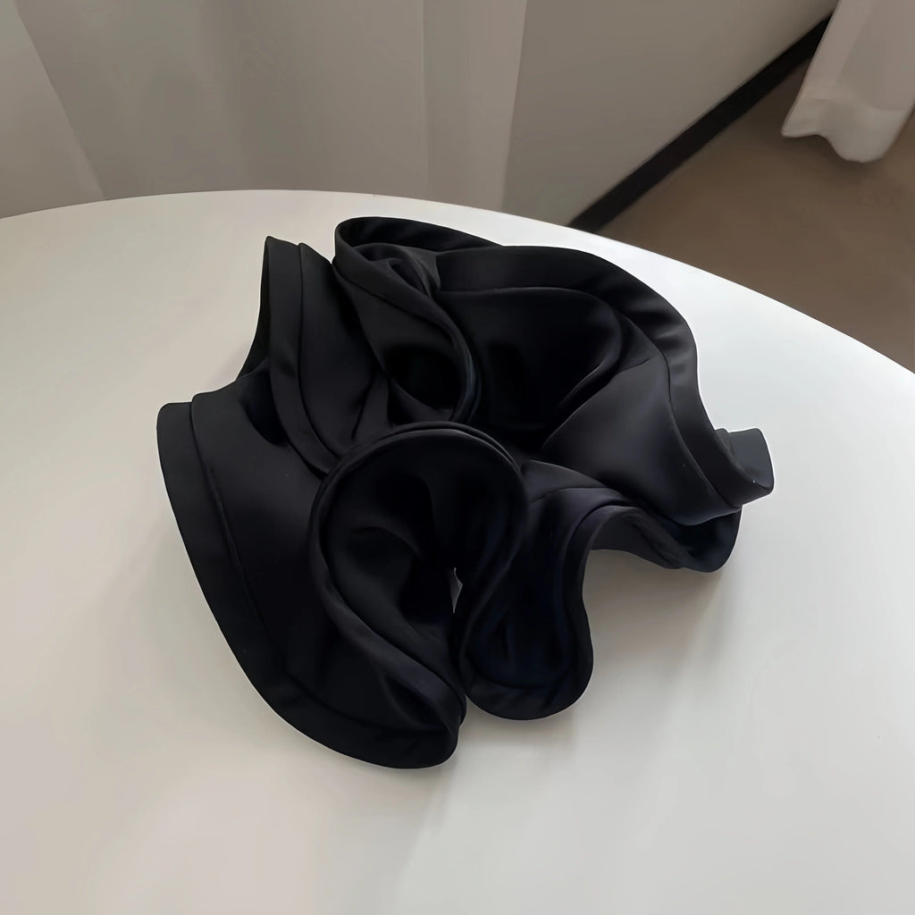 Korean Big Hair Tie Ribbon Scrunchies Satin Elastic Hair Band Bow Women Simple Temperament New Style  Ponytail Hair Accessories Quick Pick Grocers