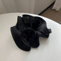 Korean Big Hair Tie Ribbon Scrunchies Satin Elastic Hair Band Bow Women Simple Temperament New Style  Ponytail Hair Accessories Quick Pick Grocers