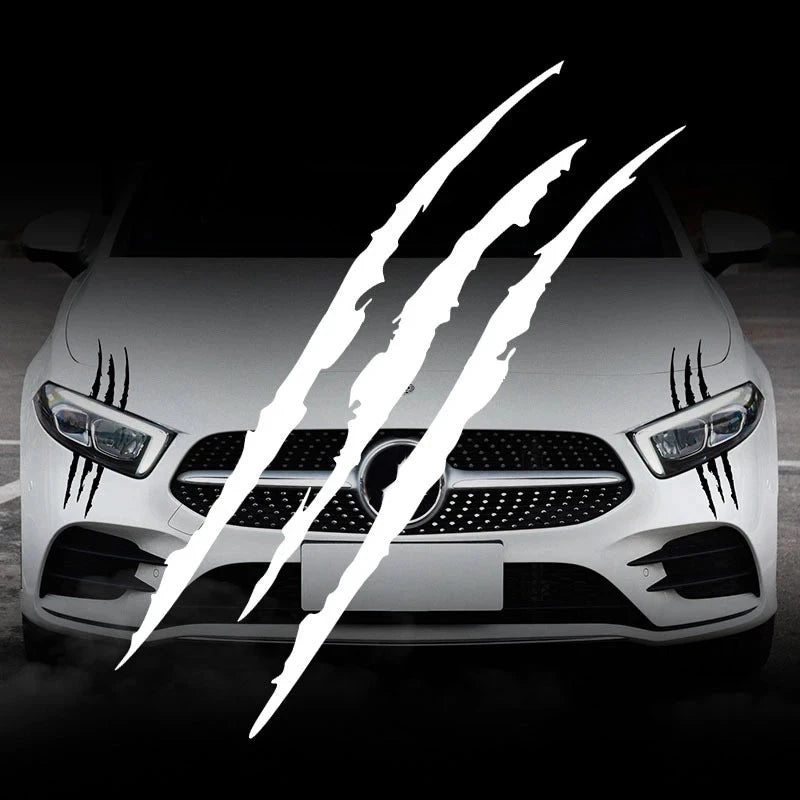 Car Sticker Reflective Monster Claw Scratch Stripe Marks Headlight Decal Auto Exterior Waterproof Vinyl Decal Car Accessories Econic Blanks