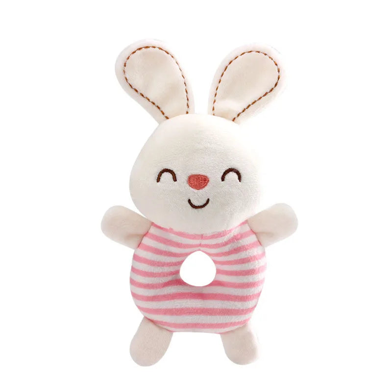 New Baby Rattle Toys Cartoon Animals Plush Infant Hand Ring Bed Toys for Newborn 0-24 Months Toddler Early Educational Toy Econic Blanks