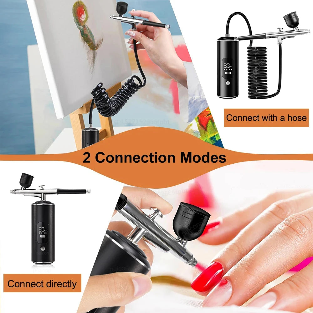 Airbrush with Compressor Portable Airbrush Painting Mini Spray Gun for Painting Paint Crafts Airbrush Compressor Paint Spray Gun Econic Blanks