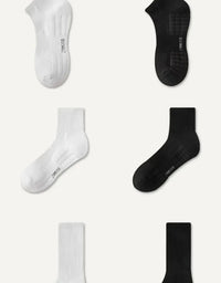 10pairs HLHYX Socks Men's Cotton Deodorant Winter Towel Bottom with Mid-tube White Stockings Thickened Sports Basketball Socks Quick Pick Grocers