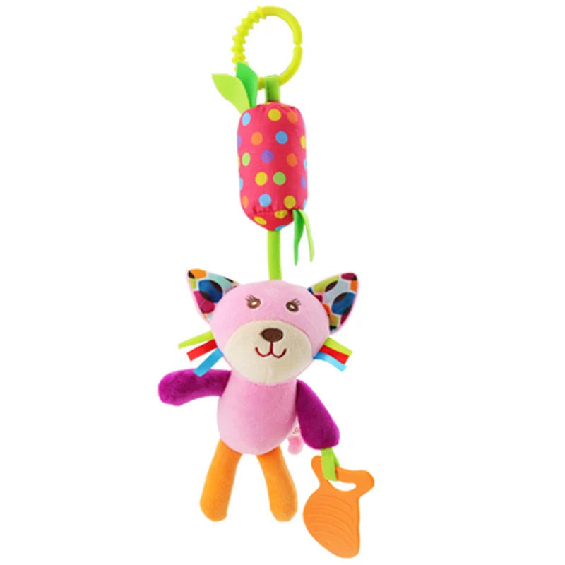 Newborn Baby Plush Stroller Toys Baby Rattles Mobiles Cartoon Animal Hanging Bell Educational Baby Toys 0-12 Months Speelgoed Purest Peak