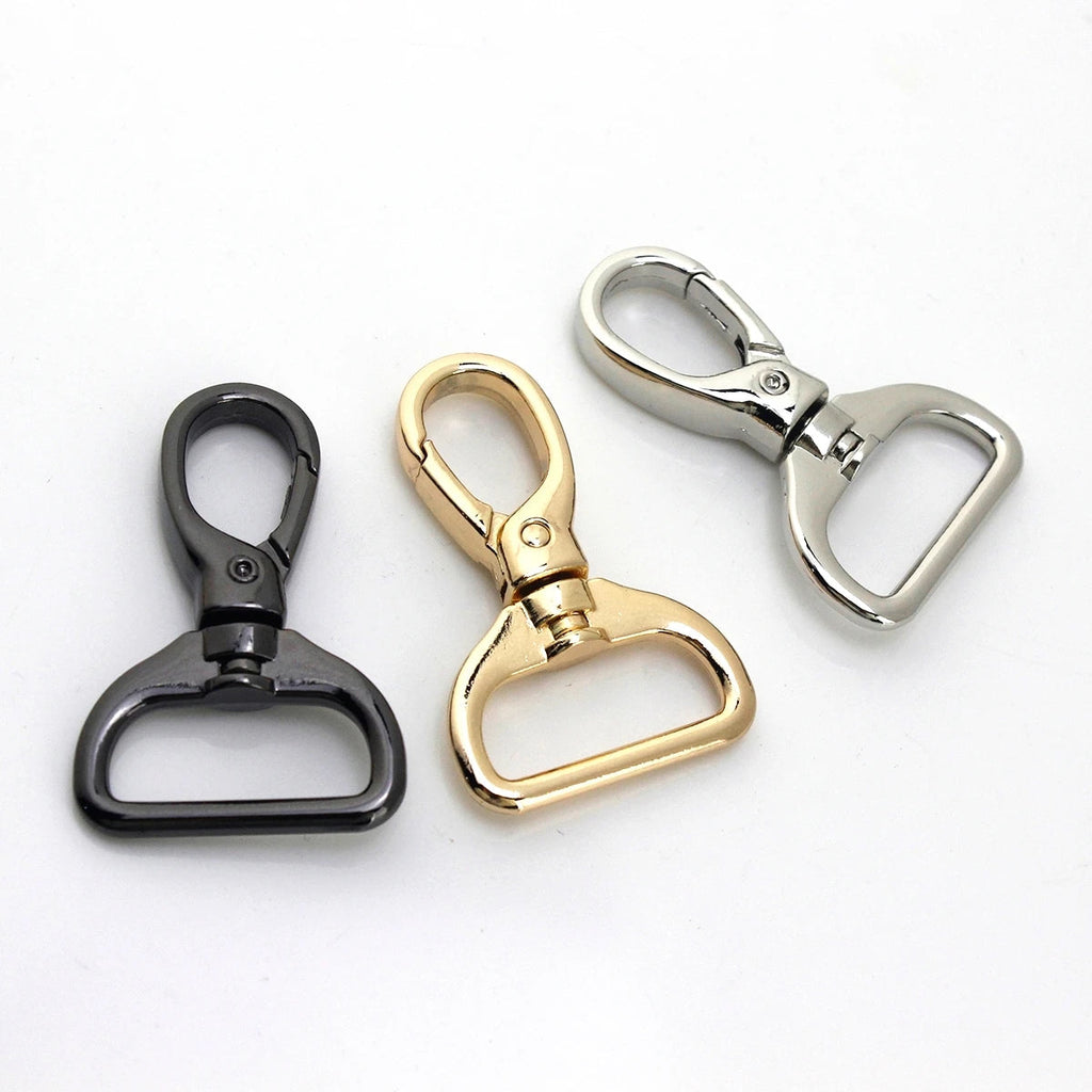 1piece Metal Carabiner Snap Hook Trigger Lobster Clasp Clip Swivel Spring Gate Leather Craft Pet Leash Bag Strap Belt Webbing Quick Pick Grocers