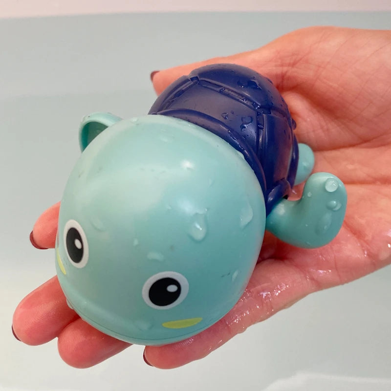 Baby Bath Toys Bathing Cute Swimming Turtle Whale Pool Beach Classic Chain Clockwork Water Toy For Kids Water Playing Toys Quick Pick Grocers