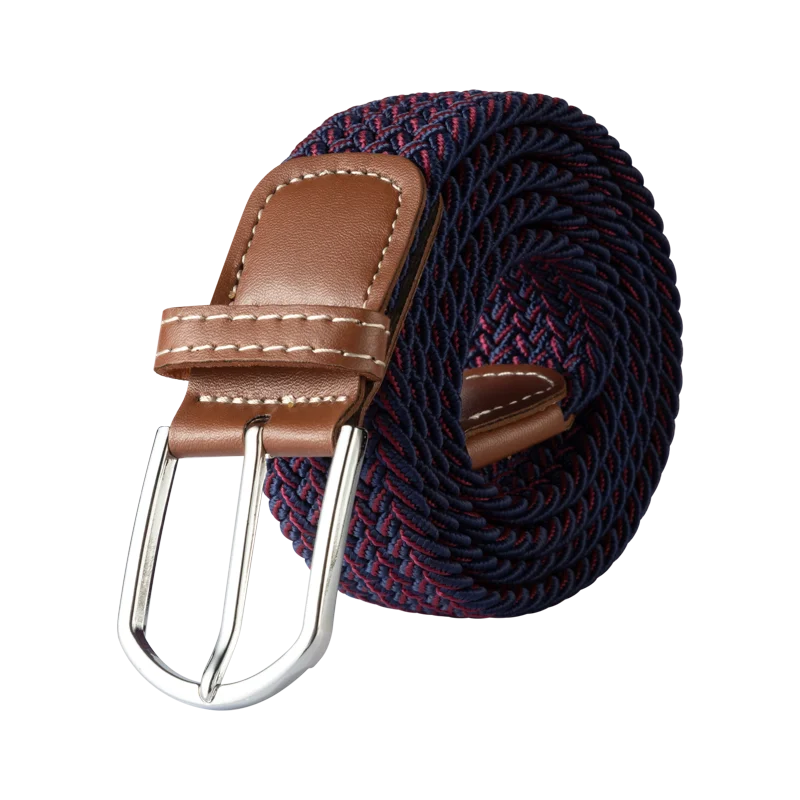 107/120/130CM Fashion Female Elastic Casual Stretch Woven Belt Unisex Canvas Elastic Belts for Women Jeans Pin Buckle Men Belt Quick Pick Grocers