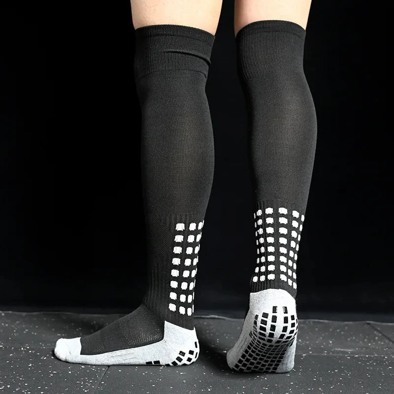 New Long Football Socks Silicone Suction Cup Grip Anti Slip Soccer Socks Sports Men Women Baseball Rugby Socks Quick Pick Grocers