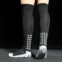 New Long Football Socks Silicone Suction Cup Grip Anti Slip Soccer Socks Sports Men Women Baseball Rugby Socks Quick Pick Grocers