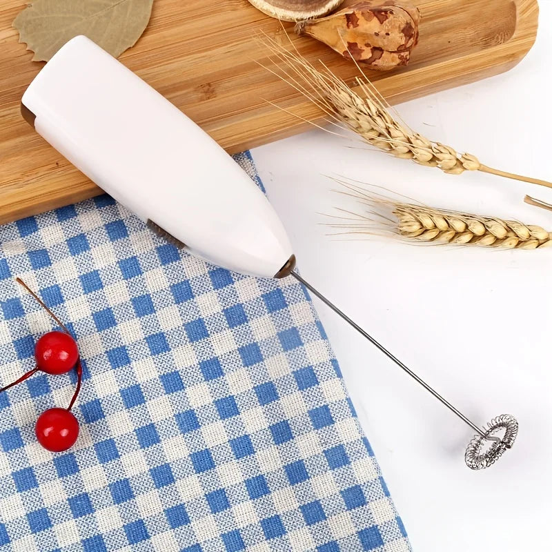 Handheld Electric Egg Beater Mini Battery Powered Milk Frother Coffee Drink Mixer Milk Foamer Kitchen Tools Quick Pick Grocers