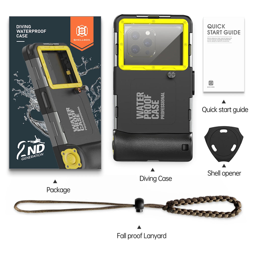 Multi-functional, durable, waterproof, 15m/50ft, universal 6.9 inch waterproof phone case, IP68, professional diving photography Quick Pick Grocers