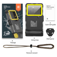 Multi-functional, durable, waterproof, 15m/50ft, universal 6.9 inch waterproof phone case, IP68, professional diving photography Quick Pick Grocers