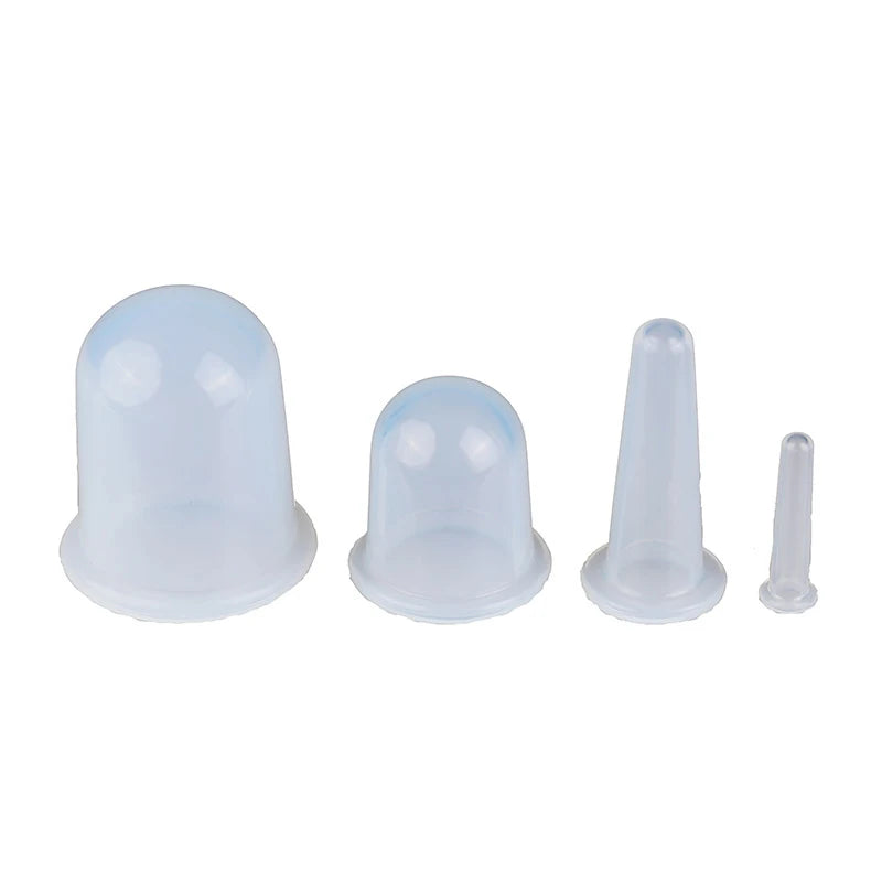 Silicone Vacuum Cupping Massage Jars Anti Cellulite Massage Facial Suction Cups Face Neck Lift Skin Scraping Guasha Anti Wrinkle Quick Pick Grocers