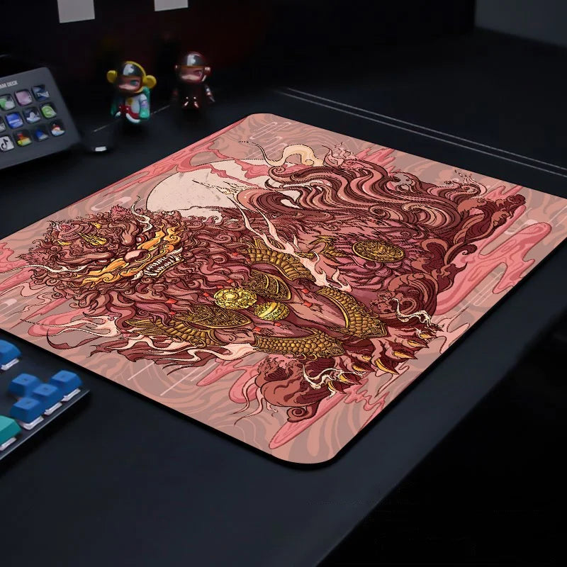 E-sports Tiger Cute Small Mouse Pad Gaming Laptops Mousepad Gamer Carpet Keyboard Mat Desk Protector Anime Cartoon Mouse Pads Quick Pick Grocers
