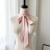 5x200cm Satin Silk Narrow Scarf Neckerchief Solid Neck Scarves Long Silk Thin Scarf Head Neck Hair Band Bag Ribbon Headbands DIY Quick Pick Grocers