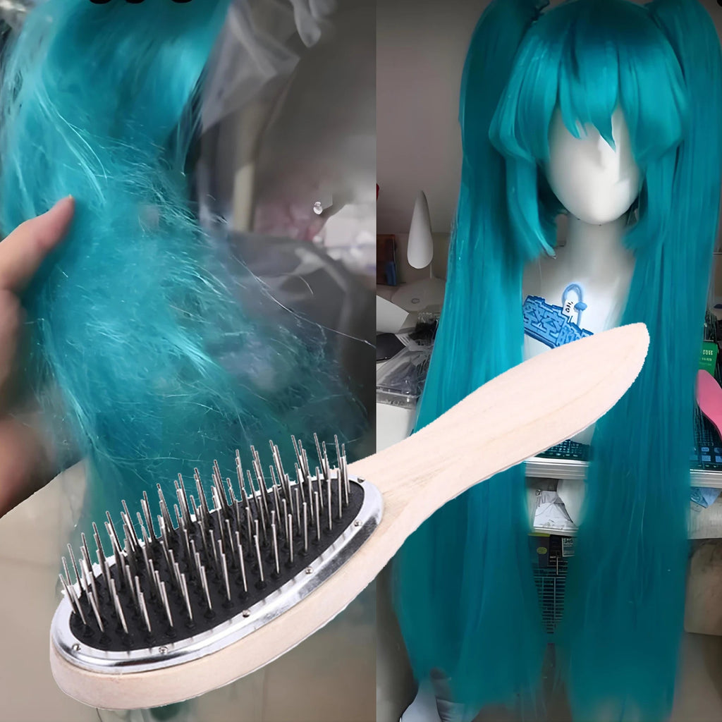 Professional Brush For Wig Anti Static Steel Comb for Tangle Hair Extensions Training Econic Blanks