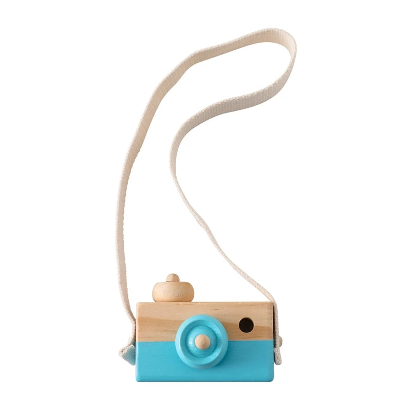 Wooden Fashion Camera Baby Toys Pendant Baby Block Montessori Toys for Children Wooden DIY Presents Nursing Gift Outdoor Toys Purest Peak