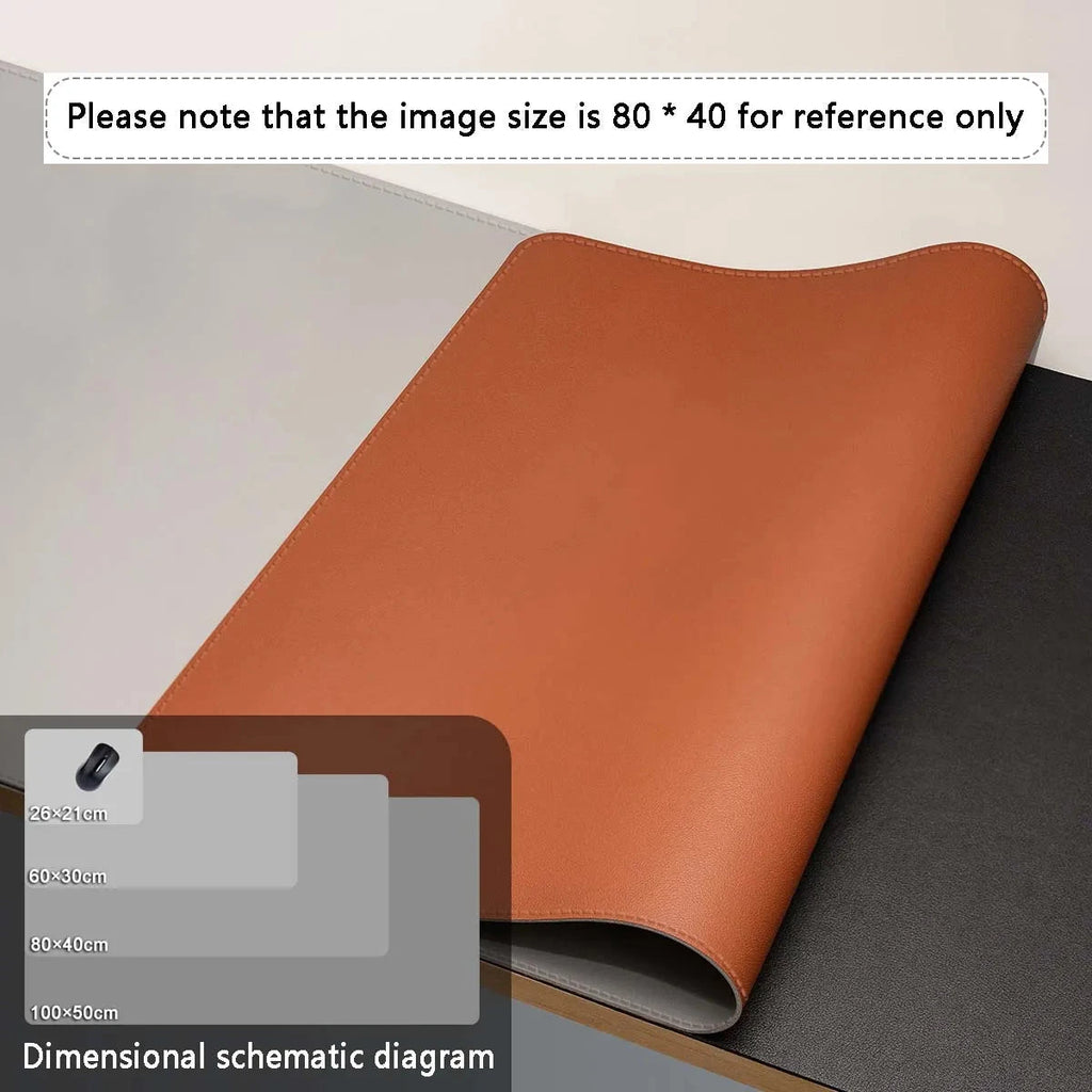 Mouse Pad Large Size Office Desk Protector Mat PU Leather Waterproof Desktop Keyboard Desk Pad Gaming Mousepad PC Accessories Econic Blanks