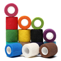 Black sports self-adhesive elastic bandage with 4.8-meter elastic knee pads, 18 colors for fingers, ankles, palms, and shoulders Quick Pick Grocers