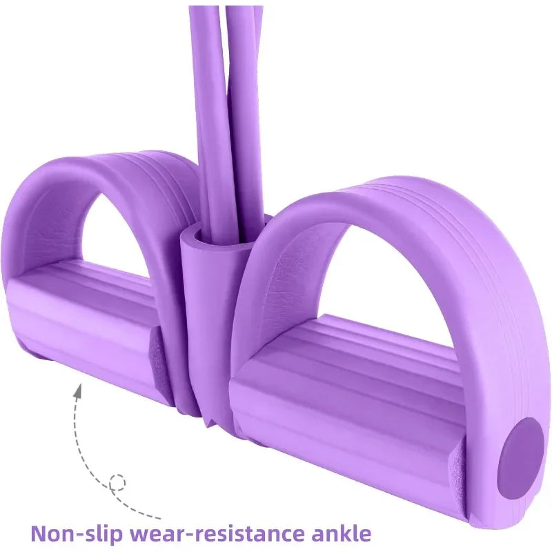 4-Level Resistance Band Tensioner with Non-Slip Handles - Home Fitness Equipment for Abdominal Muscle Training Yoga Abdominal Quick Pick Grocers
