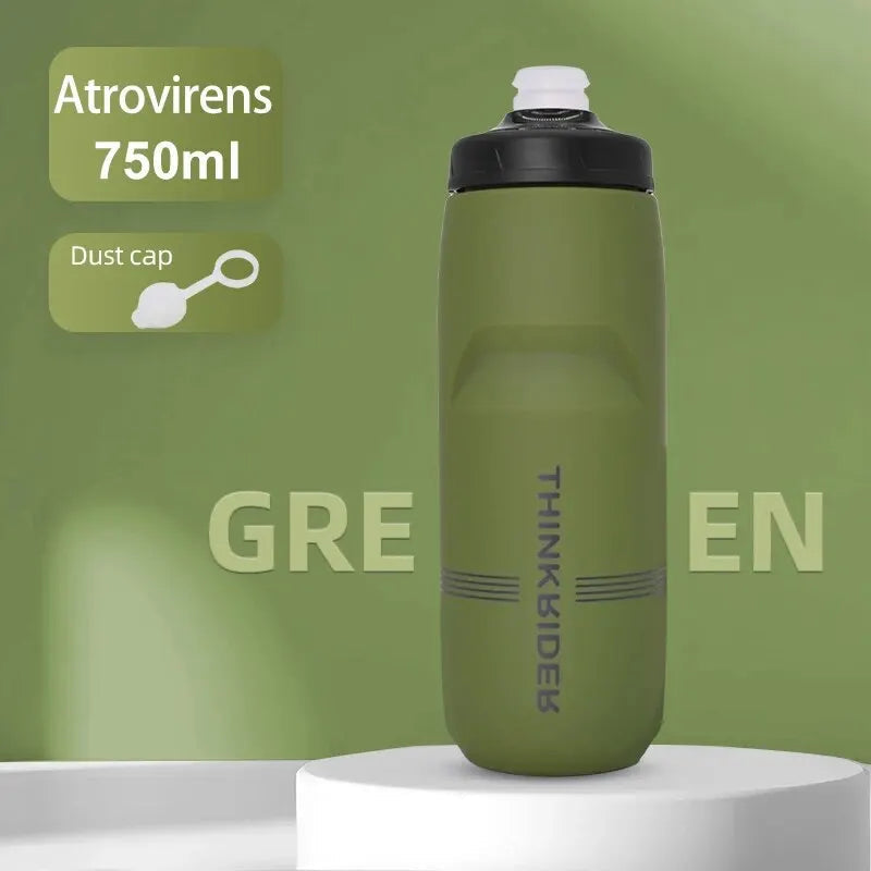 ThinkRider 620ml/750ml Bicycle Bottle MTB Road Bike Water Bottle Outdoor Sports Plastic Portable Large Capacity Drink Cycling Quick Pick Grocers