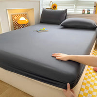 Soft Cotton Fitted Bed Sheet with Elastic Mattress Cover Quick Pick Grocers