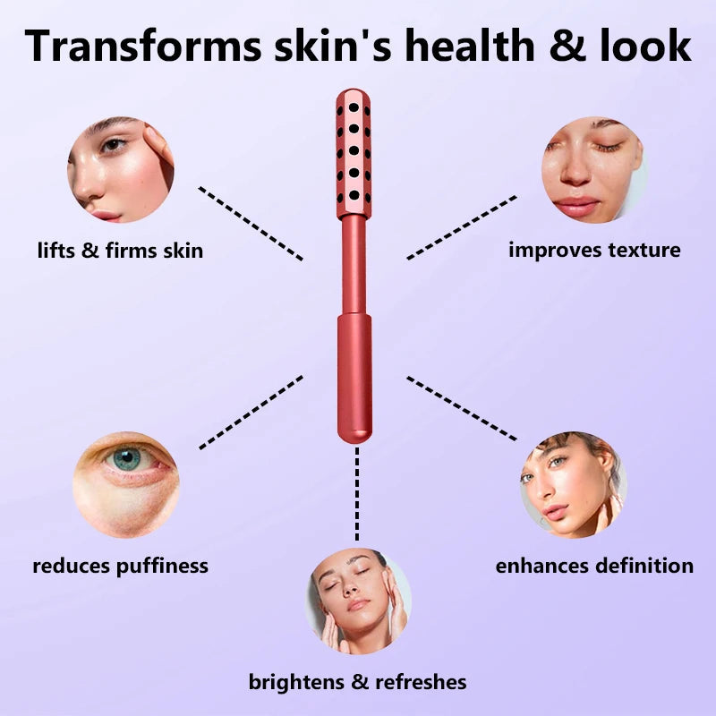 24 Germanium Face Massage Beauty Acupoint Roller Stick Wholesale Beauty Roller Tool Face Gua Sha Massager Women Skin Care Beauty Purest Peak