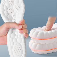 1/2/4pairs Latex Sport Insoles Soft High Elasticity Shoe Pads Orthotic Breathable Shock Absorption Cushion Arch Support Insole Quick Pick Grocers