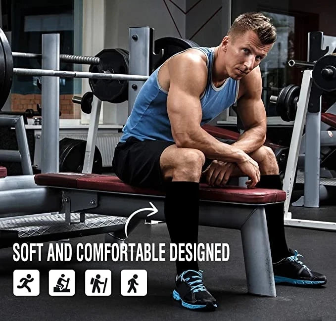Compression Socks Varicose Veins Men's And Women's Sports Socks Football 20-30 Mmhg Elastic Anti Fatigue Pain Relief Wholesale Quick Pick Grocers